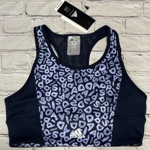 NEW Womens adidas Farm Rio Aeroready 3-Stripes Print Sports Crop Top